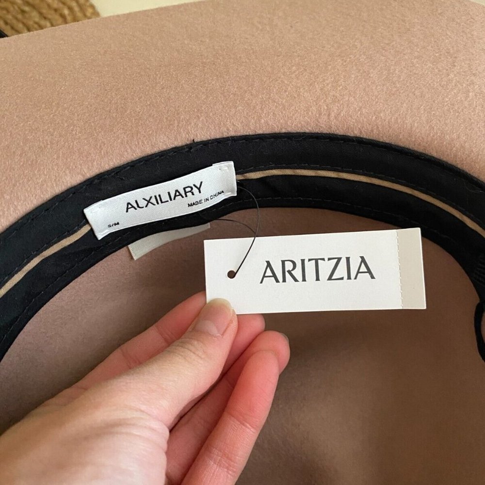 Brand New With Tags Aritzia Auxiliary Beige Wool Western Boho Hat - Picture 4 of 6